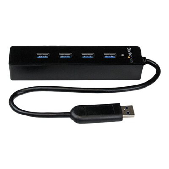StarTech.com 4-Port USB 3.0 Hub with Built-in Cable - SuperSpeed Laptop USB Hub - Portable USB Splitter - Mini USB Hub (ST4300PBU3) - Rozbocovac - 4 x SuperSpeed USB 3.0 - desktop - pro P/N: FCREADMICRO3, MSDREADU3CA