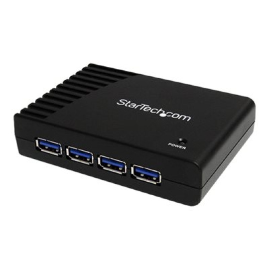 StarTech.com 4-Port USB 3.0 SuperSpeed Hub with Power Adapter - Portable Multiport USB-A Dock IT Pro - USB Port Expansion Hub for PC/Mac (ST4300USB3) - Rozbocovac - 4 x SuperSpeed USB 3.0 - desktop