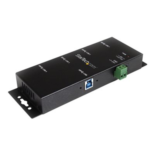 StarTech.com 4-Port USB 3.0 Hub - Metal Industrial USB-A Hub - Wall or Desk Mountable USB Data Hub - TAA Compliant USB Expander Hub (ST4300USBM) - Rozbocovac - 4 x SuperSpeed USB 3.0 - desktop - DC power - pro P/N: ITB20D3250, MSDREADU2OTG, SVA12M5NA, USB312SAT3CB, USB315CB2M, USBLTM1MBK, USBLTM1MWH