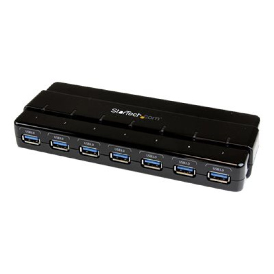 StarTech.com 7 Port USB 3.0 Hub - Up To 5 Gbps - 7 x USB - Universal Multi Port USB Extender for Your Desktop - USB Powered (ST7300USB3B) - Rozbocovac - 7 x SuperSpeed USB 3.0 - desktop - pro P/N: BNDTBUSB3142, PEXUS313AC2V, PEXUSB311A1E, PEXUSB312A2, PEXUSB314A2V2, SDMSDRWU3AC