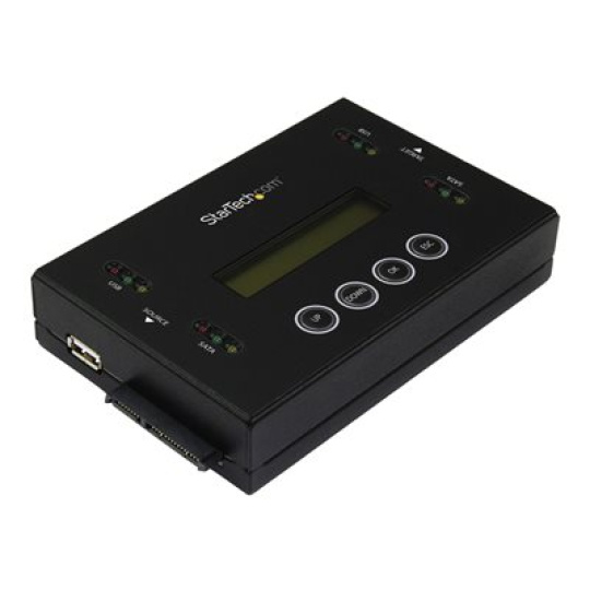 StarTech.com Drive Duplicator & Eraser for USB Flash Drives & 2.5 / 3.5" SATA SSDs/HDDs- 1:1 duplication plus cross-interface - Standalone (SU2DUPERA11) - Hard drive / USB drive duplicator - 1 zásuvky (Serial ATA-600 / USB) - pro P/N: SVA12M5NA