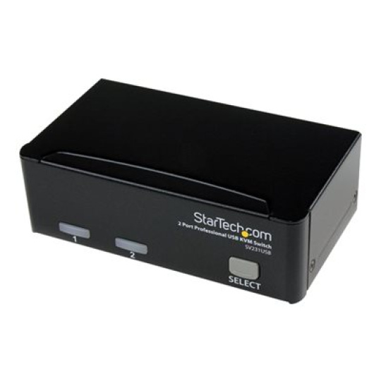 StarTech.com 2 Port Professional USB KVM Switch Kit with Cables - Prepínac KVM - 2 x KVM port(s) - 1 místní uživatel - desktop