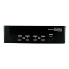 StarTech.com 4 Port DVI VGA Dual Monitor KVM Switch USB with Audio and USB 2.0 Hub (SV431DDVDUA) - Prepínac KVM / audio / USB - 4 x KVM / zvuk / USB - 1 místní uživatel - desktop - pro P/N: IM12D1500P, SVA12M2NEUA, SVA12M5NA, USBDVI4N1A6, USBVGA4N1A10, USBVGA4N1A6