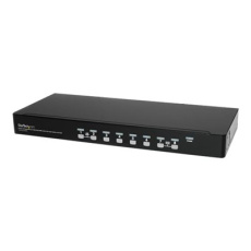 StarTech.com 8 Port 1U Rackmount USB KVM Switch Kit with OSD and Cables - Rack mount KVM - VGA KVM Switch - 8 Port KVM Switch (SV831DUSBUK) - Prepínac KVM - 8 x KVM port(s) - 1 místní uživatel - Lze montovat do rozvadece - pro P/N: RK12OD2, RK3236BKF, RK4236BKB, RK4242BK30, RKCONS1701, RKCONS17HD, RKQMCAB12V2