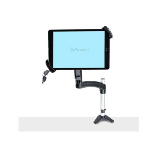 StarTech.com VESA Mount Adapter for Tablets 7.9 to 12.5in - Up to 2kg (4.4lb) - 75x75/100x100 VESA Patterns - Universal Anti-Theft Tablet VESA Mount Clamp - Secure Tablet Mount - Black - Montážní sada (tablet security holder, weighted plate) - pro tablet - uzamykatelný - ocel, plast - cerná - velikost obrazovky: 7.9" - 12.5" - montáž na rameno, upevnitelné na stojan, instalace pomocí držáku VESA - pro Apple 11-inch iPad Pro (1. generace, 2. generace, tretí generace)