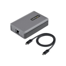 StarTech.com Thunderbolt 3 to Ethernet Adapter, 10GbE, Multi-Gigabit, Thunderbolt 3 to RJ45 Network Adapter, 10GBASE-T/5-2.5GBASE-T NIC, TB3/TB4 10G Network Adapter w/ TB3-Certified Cable, TB3 10GbE, Win/Mac (TB310G2) - Sítový adaptér - Thunderbolt 3 - 1/2.5/5/10GBase-T x 1 - šedá space gray