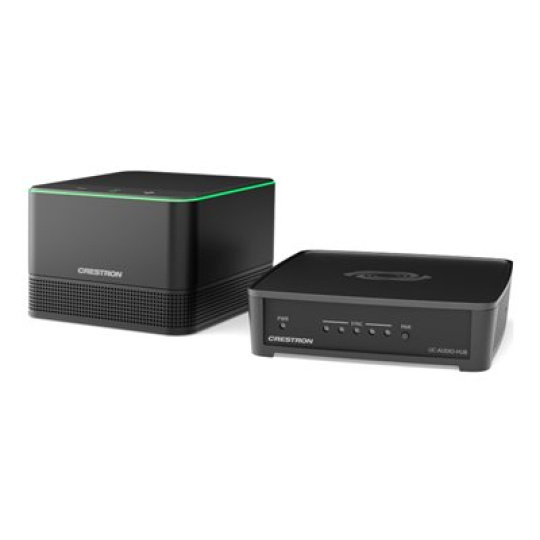 Crestron Flex Pod UC-AUDIO-1-B-DR2 KIT - Wireless Audio Kit hands-free hlasitý odposlech - DECT - bezdrátový - cerná - s Crestron Flex UC-AUDIO-HUB