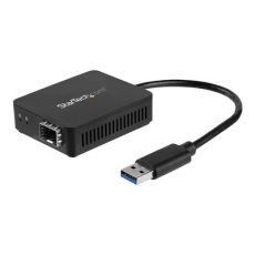 StarTech.com USB 3.0 to Fiber Optic Converter, Compact USB to Open SFP Adapter, USB to Gigabit Network Adapter, USB 3.0 Fiber Adapter Multi Mode(MMF)/Single Mode Fiber (SMF) Compatible - USB Ethernet adapter (US1GA30SFP) - Sítový adaptér - USB 3.0 - 1000Base-LX/1000Base-SX x 1 - cerná
