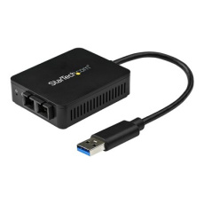 StarTech.com USB to Fiber Optic Converter - 1000Base-SX SC - MM - Windows / Mac / Linux - USB 3.0 Ethernet Adapter - Network Adapter (US1GA30SXSC) - Sítový adaptér - USB 3.0 - 1000Base-SX - 850 nm - cerná