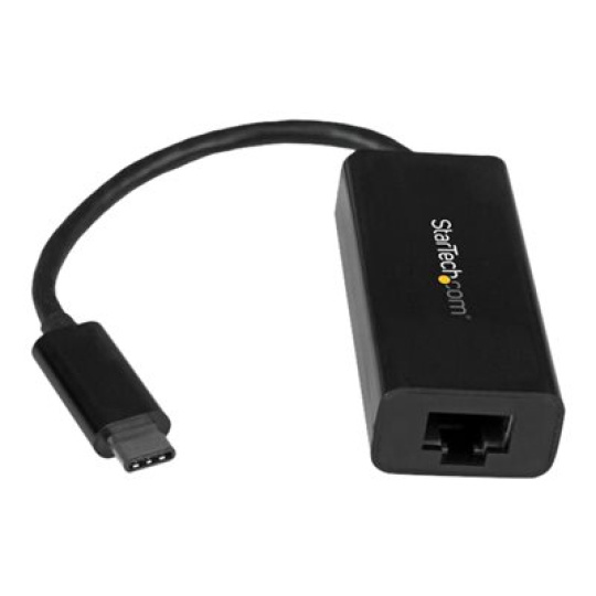 StarTech.com USB C to Gigabit Ethernet Adapter - Black - USB 3.1 to RJ45 LAN Network Adapter - USB Type C to Ethernet (US1GC30B) - Sítový adaptér - USB-C - Gigabit Ethernet - cerná - pro P/N: HB30C3A1CFB, HB30C3A1CFS, TB33A1C
