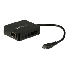 StarTech.com USB C to Fiber Optic Converter - Open SFP - 1000BASE-SX/LX - Windows / Mac / Linux - USB Ethernet Adapter - USB Network Adapter (US1GC30SFP) - Sítový adaptér - USB-C - 1000Base-LX/1000Base-SX x 1 - cerná