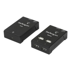 StarTech.com 4-Port USB 2.0 Extender - 165ft (50m) USB Over Cat5/Cat6 Extender - Compact USB 2.0 Over Ethernet Extender (USB2004EXTV) - Rozširovací zarízení USB - USB 2.0 - pres CAT 5/6 - 4 porty - až 50 m - pro P/N: SVA5N3NEUA