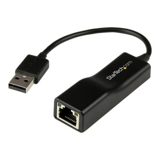 StarTech.com USB 2.0 to 10/100 Mbps Ethernet Network Adapter Dongle - USB Network Adapter - USB 2.0 Fast Ethernet Adapter - USB NIC (USB2100) - Sítový adaptér - USB 2.0 - 10/100 Ethernet - cerná