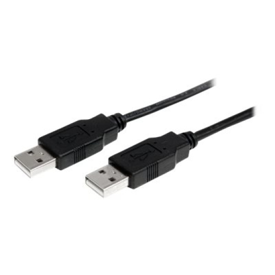 StarTech.com 1m USB 2.0 A to A Cable - M/M - 1m USB 2.0 aa Cable - USB a male to a male Cable (USB2AA1M) - Kabel USB - USB (M) do USB (M) - USB 2.0 - 1 m - cerná - pro P/N: ST4200MINI2, SV231HDMIUA