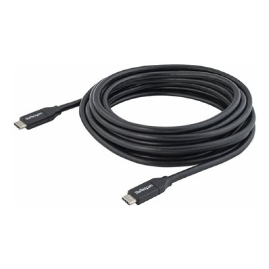StarTech.com 4m USB C Cable w/ PD - 13ft USB Type C Cable - 5A Power Delivery - USB 2.0 USB-IF Certified - USB 2.0 Type-C Cable - 100W/5A (USB2C5C4M) - USB kabel - 24 pin USB-C (M) do 24 pin USB-C (M) - USB 2.0 - 5 A - 4 m - pro P/N: CDP2HVGUASPD, DKT30CHCPD, DKT30CHD, DKT30CHPD3, DKT30CHVSDPD, DKT31CMDPHPD
