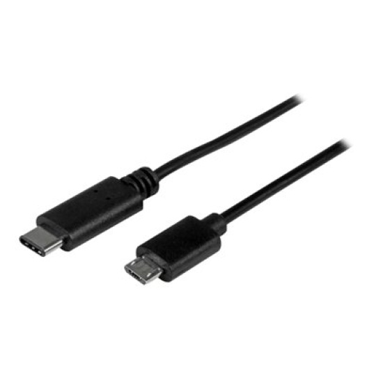 StarTech.com USB C to Micro USB Cable - 3 ft / 1m - USB 2.0 Cable - Micro USB Cord - Micro B USB C Cable - USB 2.0 Type C (USB2CUB1M) - USB kabel - 24 pin USB-C (M) do Micro USB typ B (M) - USB 2.0 - 1 m - cerná - pro P/N: HB30A3A1CFB, HB30A3A1CSFS, HB30C3A1CFB, HB30C3A1CFS