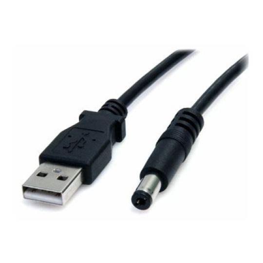 StarTech.com 3 ft USB to Type M Barrel 5V DC Power Cable - Power cable - USB (power only) (M) to DC jack 5.5 mm (M) - 3 ft - molded - black - USB2TYPEM - Elektrický kabel - USB (pouze napájení) (M) do DC jack 5,5 mm (M) - 91 cm - lisovaný - cerná - pro P/N: DVI2VGACON, SPDIF2AA, ST122LE, ST122LEA, ST122PROA