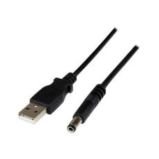 StarTech.com 1m USB to Type N Barrel 5V DC Power Cable - USB A to 5.5mm DC - 1 Meter USB to 5.5mm DC Plug (USB2TYPEN1M) - Elektrický kabel - USB (pouze napájení) (M) do DC jack 5,5 x 2,5 mm (M) - 1 m - lisovaný - cerná - pro P/N: HDBOOST