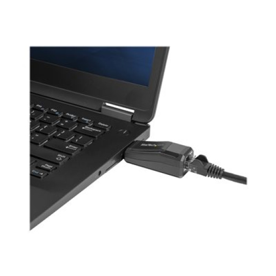 StarTech.com USB 3.0 to Gigabit Ethernet NIC Network Adapter - 10/100/100 Mbps Network Adapter - USB to Ethernet LAN Adapter - USB to RJ45 (USB31000NDS) - Sítový adaptér - USB 3.0 - Gigabit Ethernet - cerná
