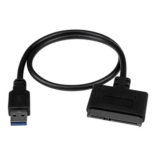 StarTech.com USB 3.1 to 2.5" SATA Hard Drive Adapter - USB 3.1 Gen 2 10Gbps with UASP External HDD/SSD Storage Converter (USB312SAT3CB) - Radic úložište - 2.5" - SATA 6Gb/s - USB 3.1 (Gen 2) - cerná