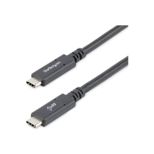 StarTech.com USB C to USB C Cable - 6 ft / 1.8m - 5A PD - USB-IF Certified - M/M - USB 3.0 5Gbps - USB C Charging Cable - USB Type C Cable (USB315C5C6) - USB kabel - 24 pin USB-C (M) rovné do 24 pin USB-C (M) rovné - USB 3.0 - 5 A - 1.8 m - podporuje 4K - cerná - pro P/N: DK30C2DAGPD, DK30C2HAGPD, SV211HDUC, SV221HUC4K