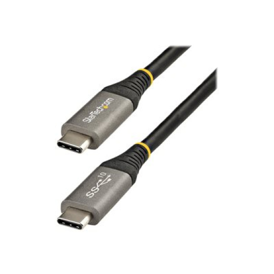 StarTech.com 6ft (2m) USB C Cable 5Gbps, High Quality USB-C Cable, USB 3.1/3.2 Gen 1 Type-C Cable, 100W (5A) Power Delivery Charging, DP Alt Mode, USB C to C Cord, Charge & Sync - Thunderbolt 3 Compatible (USB315CCV2M) - USB kabel - 24 pin USB-C (M) do 24 pin USB-C (M) - USB 3.1 Gen 2 / Thunderbolt 3 / DisplayPort 1.4 - 2 m - podpora 8K30Hz, USB napájení (5 A, 100 W) - šedá, cerná - pro P/N: DK30C2DAGPD, DK30C2HAGPD