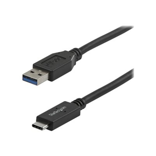 StarTech.com 3 ft 1m USB to USB C Cable - USB 3.1 10Gpbs - USB-IF Certified (USB31AC1M) - USB kabel - 24 pin USB-C (M) do USB typ A (M) - USB 3.1 - 1 m - cerná - pro P/N: DKM30CHDPD, DKM30CHDPDUE, HB31C2A2CME, HB31C3A1CME, PEXUSB312A1C1H, PEXUSB312A2C2V