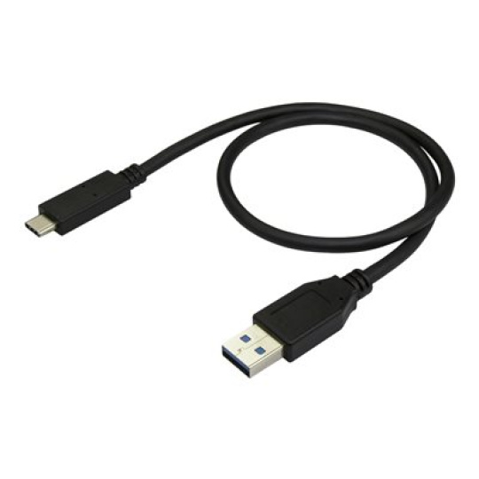 StarTech.com USB to USB C Cable - 1.6 ft / 0.5m - M/M - USB 3.1 (10Gbps) - USB-C to USB 3.1 - USB Type C to Type A Cable (USB31AC50CM) - USB kabel - USB typ A (M) do 24 pin USB-C (M) - USB 3.1 Gen 2 - 50 cm - pro P/N: 4SD4FCRU31C, HBS304A24A, M2E1BMU31C, M2E1BRU31C, PEXUSB311AC3, SDOCK4U313