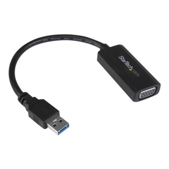 StarTech.com USB 3.0 to VGA Display Adapter 1920x1200, On-Board Driver Installation, Video Converter with External Graphics Card - Windows (USB32VGAV) - Adaptér USB/VGA - USB typ A (M) do HD-15 (VGA) (F) - USB 3.0 - 19.5 m - podpora 1920 x 1200 (WUXGA) - pro P/N: MXT101MM