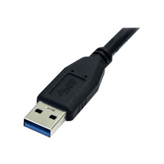 StarTech.com 0.5m (1.5ft) Black SuperSpeed USB 3.0 Cable A to Micro B - USB 3.0 Micro B Cable - 1x USB 3 A (M), 1x USB 3 Micro B (M) 50cm (USB3AUB50CMB) - Kabel USB - Micro-USB typu B (M) do USB typ A (M) - USB 3.0 - 50 cm - lisovaný - cerná - pro P/N: DKT30CVAGPD, S251BMU313, S251BMU3FP, S251BPU313, S252BU313R, SLSODDU33B, SMS1BMU313