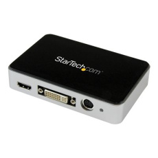 StarTech.com HDMI Video Capture Device - 1080p - 60fps Game Capture Card - USB Video Recorder - with HDMI DVI VGA (USB3HDCAP) - Adaptér pro zachytávání videa - USB 3.0 - NTSC, PAL, PAL-M, PAL 60 - cerná