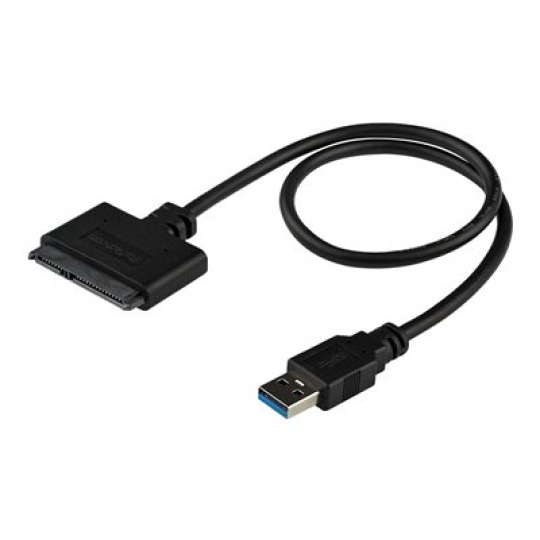 StarTech.com SATA to USB Cable - USB 3.0 to 2.5" SATA III Hard Drive Adapter - External Converter for SSD/HDD Data Transfer (USB3S2SAT3CB) - Radic úložište - 2.5" - SATA 6Gb/s - USB 3.0
