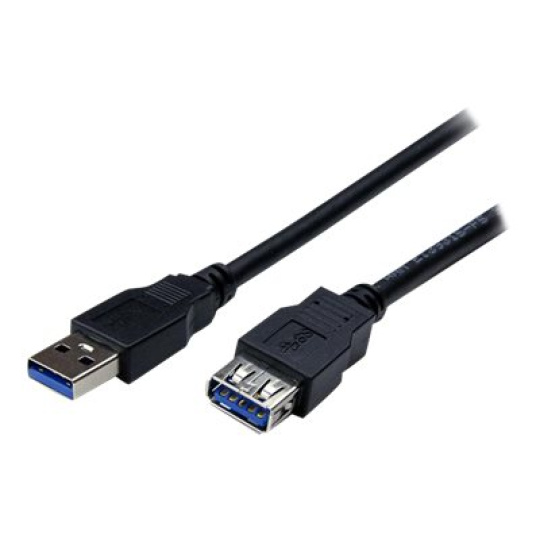 StarTech.com 2m Black SuperSpeed USB 3.0 Extension Cable A to A - Male to Female USB 3.0 Extender Cable - USB 3.0 Extension Cord - 2 meter (USB3SEXT2MBK) - Prodlužovací šnura USB - USB typ A (F) do USB typ A (M) - USB 3.0 - 2 m - cerná - pro P/N: HB30A4AIB, SV211DPUA4K, SV211HDUA4K, USB2001EXT2NA, USB2002EXT2NA, USB2004EXT2NA