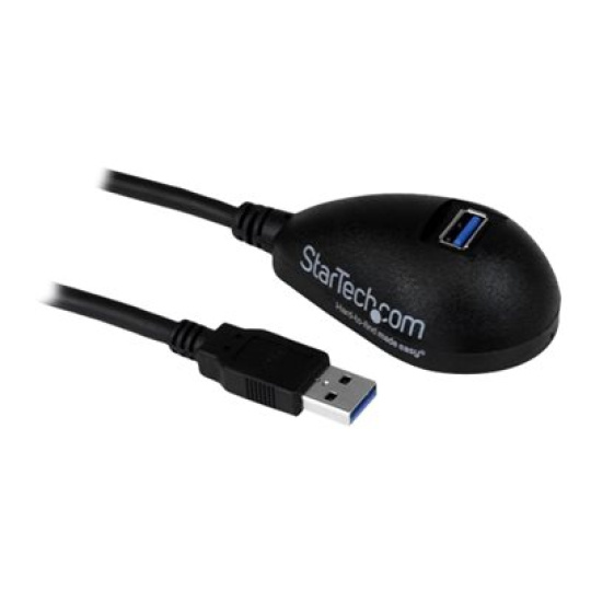 StarTech.com 5ft SuperSpeed USB 3.0 Extension Cable for Desktop - STP - USB-A Male to USB-A Female Cable for Computer - Black (USB3SEXT5DKB) - Prodlužovací šnura USB - USB typ A (F) do USB typ A (M) - USB 3.0 - 1.5 m - cerná - pro P/N: CFASTRWU3, S355BU33ERM, USB3SAA3MBK
