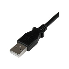 StarTech.com 2m USB 2.0 A to Right Angle B Cable Cord - 2 m USB Printer Cable - Right Angle USB B Cable - 1x USB A (M), 1x USB B (M) (USBAB2MR) - Kabel USB - USB typ B (M) do USB (M) - USB 2.0 - 2 m - konektor 90° - cerná