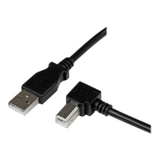 StarTech.com 3m USB 2.0 A to Right Angle B Cable Cord - 3 m USB Printer Cable - Right Angle USB B Cable - 1x USB A (M), 1x USB B (M) (USBAB3MR) - Kabel USB - USB typ B (M) do USB (M) - USB 2.0 - 3 m - konektor 90° - cerná