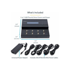 StarTech.com USB Duplicator - 1:7 - USB Flash Drives - Flash Drive Duplicator (USBDUPE17) - Duplikátor jednotky USB - 7 zásuvky - kompatibilní s TAA