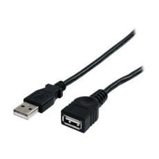StarTech.com 10 ft Black USB 2.0 Extension Cable A to A - 10ft USB 2.0 Extension Cable - 10ft USB male female Cable (USBEXTAA10BK) - Prodlužovací šnura USB - USB (M) do USB (F) - USB 2.0 - 3 m - cerná - pro P/N: 35FCREADBK3, ICUSB2321F, ICUSB232PRO, ICUSB232V2, LTUB1MBK, MSDREADU2OTG, UUSBOTG