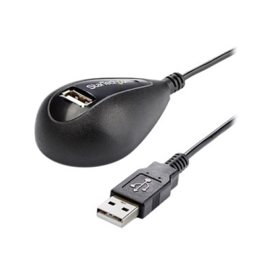 StarTech.com 5ft Desktop USB Extension Cable - A Male to A Female - 5 ft USB A to A Extension Cable - 5ft USB 2.0 Extension cord (USBEXTAA5DSK) - Prodlužovací šnura USB - USB (M) do USB (F) - 1.5 m - cerná - pro P/N: MSDREADU2OTG, USB56KEM3, USB56KEMH2, UUSBOTG