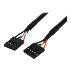 StarTech.com 24in Internal 5 pin USB IDC Motherboard Header Cable F/F - USB cable - 5 pin IDC (F) to 5 pin IDC (F) - USB 2.0 - 2 ft - black - USBINT5PIN24 - Kabel USB - 5 pin IDC (F) do 5 pin IDC (F) - USB 2.0 - 60.7 cm - cerná