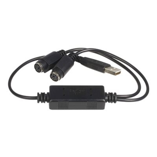 StarTech.com USB to PS/2 Adapter for Keyboard and Mouse - Keyboard / mouse adapter - USB - USBPS2PC - Adaptér klávesnice / myši - USB - pro P/N: PS2UTPEXT, SV221MICRO, SV211KA