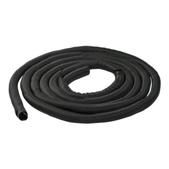 StarTech.com 15' (4.6m) Cable Management Sleeve, Flexible Coiled Cable Wrap, 1-1.5" diameter Expandable Sleeve, Polyester Cord Manager/Protector/Concealer, Black Trimmable Cable Organizer - Cable & Wire Hider (WKSTNCM2) - Cable concealer - cerná - 4.6 m