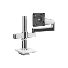 Humanscale M/FLEX M2.1 - Montá?ní sada (kloubové rameno) - pro Displej LCD - recyklovaný hliník - leštěný hliník s bílým lemem - velikost obrazovky: up to 43.4" - montá?ní rozhraní: 100 x 100 mm - upevnitelné na stůl