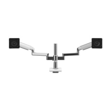 Humanscale M/FLEX M2.1 - Montá?ní sada (alarm monitoru) - pro 2 LCD displeje - recyklovaný hliník - hliník, bílý okraj - velikost obrazovky: up to 43.4" - montá?ní rozhraní: 100 x 100 mm - upevnitelné na stůl