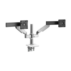 Humanscale M/FLEX M2.1 - Montá?ní sada (montá?ní základna svorky, VESA adapter (black), dynamic link, dynamic arm) - pro 2 LCD displeje - recyklovaný hliník - leštěný hliník s bílým lemem - velikost obrazovky: up to 36.6" - montá?ní rozhraní: 100 x 100 mm - upevnitelné na stůl