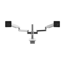 Humanscale M/FLEX M2.1 - Montá?ní sada (alarm monitoru) - pro 2 LCD displeje - recyklovaný hliník - hliník, bílý okraj - velikost obrazovky: up to 43.4" - montá?ní rozhraní: 100 x 100 mm - upevnitelné na stůl