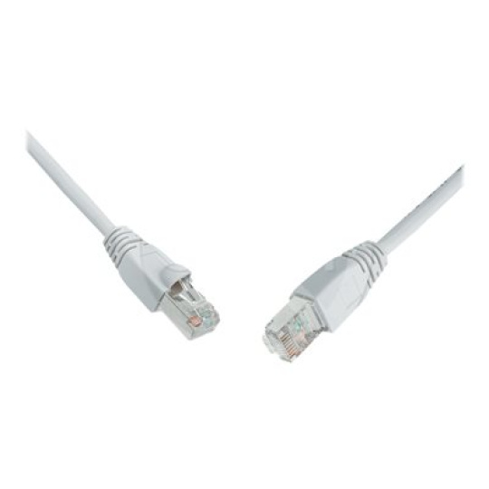 Solarix C6-315GY-3MB - Patch kabel - RJ-45 (M) do RJ-45 (M) - 3 m - SFTP - CAT 6 - lisovaný, provedení bez hrbolků - šedá