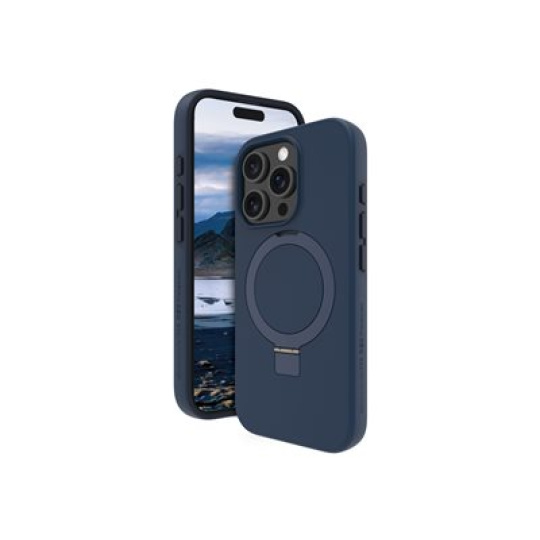 dbramante1928 Iceland Ultra - Zadní kryt pro mobilní telefon - stojan - kompatibilita s MagSafe - D3O, plast - modrá - pro Apple iPhone 16 Pro