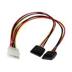 StarTech.com 12in LP4 to 2x SATA Power Y Cable Adapter - Molex to to Dual SATA Power Adapter Splitter - Adaptér napájení - 4 pinové interní napájení (M) do SATA napájení (F) - pro P/N: BRACKET125PTP, HSB13SATSASB, HSB1SATSASBA, HSB1SATSASVA, HSB43SATSASB, S322M225R StarTech.com 12in LP4 to 2x SATA Power Y Cable Adapter - Molex to to Dual SATA Power Adapter Splitter - Adaptér napájení - 4 pinové interní napájení (M) do SATA napájení (F) - pro P/N: BRACKET125PTP, HSB13SATSASB, HSB1SATSASBA, HSB1SATSASVA, HSB43SATSASB, S322M225R