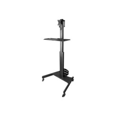 StarTech.com Mobile Workstation Cart with Monitor Mount, CPU/PC Holder, Keyboard Tray, Ergonomic Height Adjustable Desktop Computer Cart, Rolling Mobile Standing Workstation on Wheels - Portable Stand-Up Cart - Vozík - pro LCD displej / PC vybavení - ocel - cerná StarTech.com Mobile Workstation Cart with Monitor Mount, CPU/PC Holder, Keyboard Tray, Ergonomic Height Adjustable Desktop Computer Cart, Rolling Mobile Standing Workstation on Wheels - Portable Stand-Up Cart - Vozík - pro LCD displej / PC vybavení - ocel - cerná